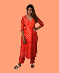 KELLPAR  HIGH SLIT KURTI WITH TROUSER