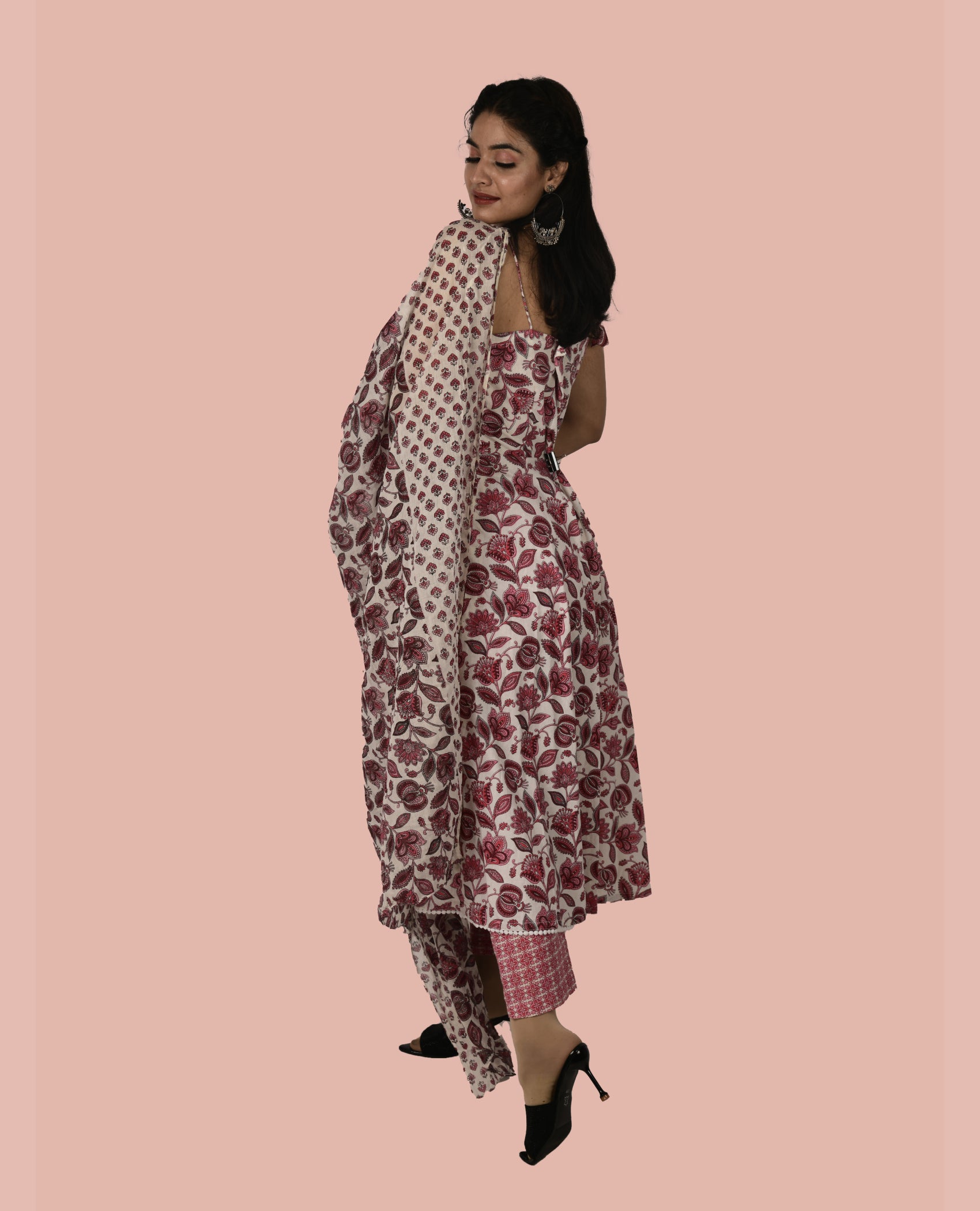 KELLPAR ALINE KURTI SET WITH DUPATTA