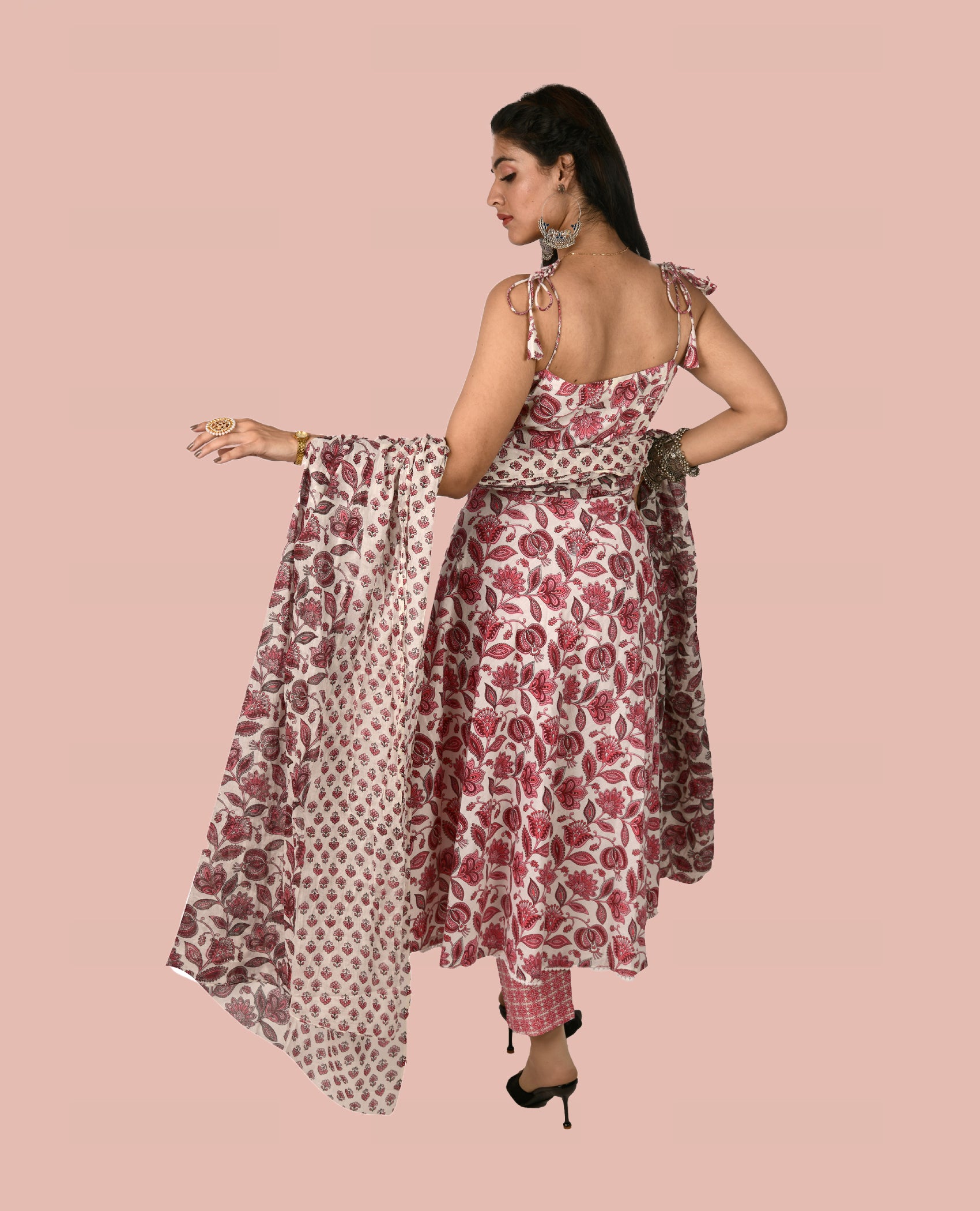 KELLPAR ALINE KURTI SET WITH DUPATTA