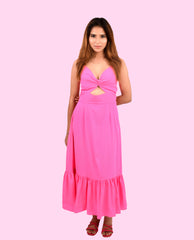 KELLPAR HALTER NACK MAXI DRESS