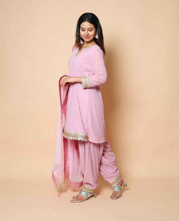Kellpar pink Dew Salwaar - Image 2