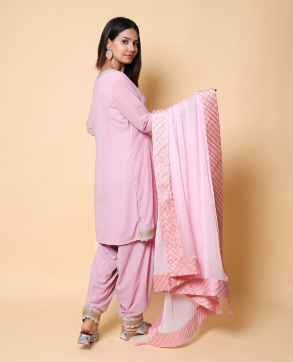 Kellpar pink Dew Salwaar - Image 4